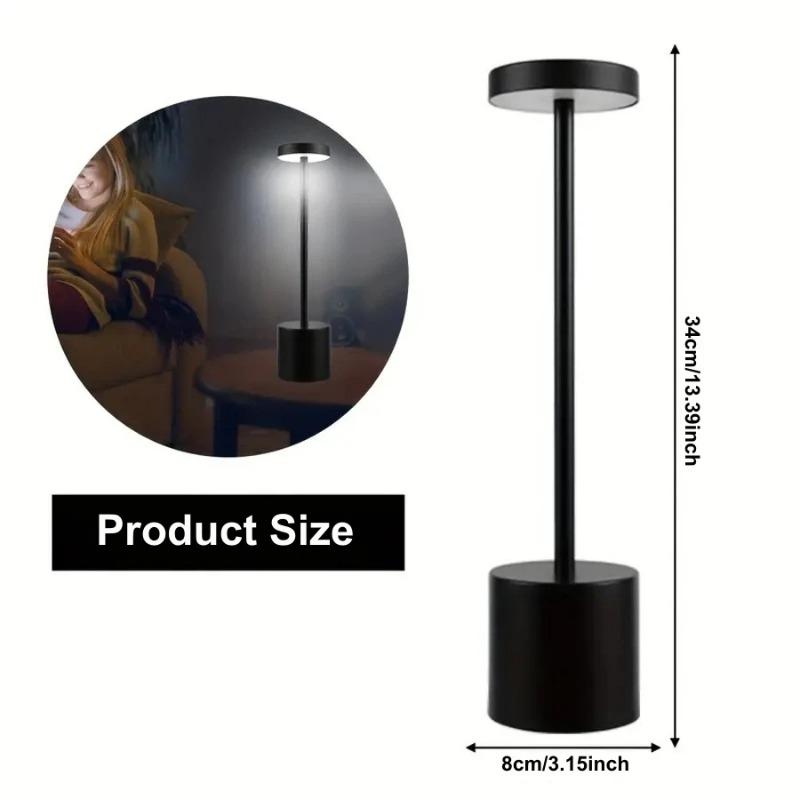 Creative Table Lamp USB Rechargeable Night Light 3 Color Adjustable Temperatures Modern Style LED Night Light Bar Outdoor Decor
