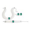 Necklace Set Jewelry Exaggerated Light Luxury Gemstone Collarbone Chain Imitation Pearl Retro Ring Bracelet