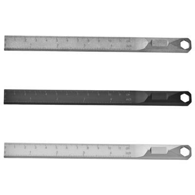 Multifunctional Straight Ruler Tool Suitable for Camping Crafting DIY Projects Accurate Measurements Various Application