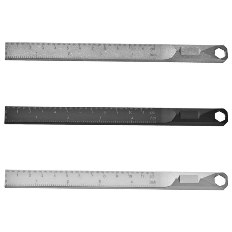 Multifunctional Straight Ruler Tool Suitable for Camping Crafting DIY Projects Accurate Measurements Various Application