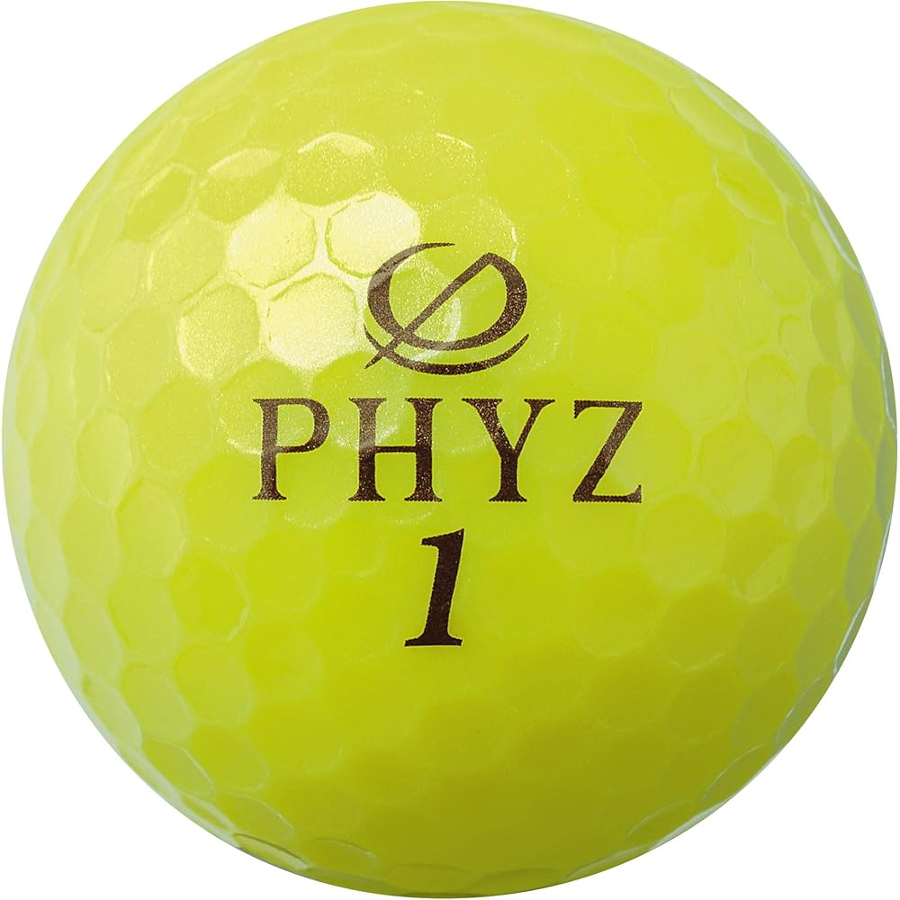 Bridgestone PHYZ Golf Balls Yellow 12 Pack 1.68 Inches Diameter