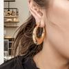 Golden Chunky Hoop Earrings for Women Bold Statement Everyday Jewelry Gift