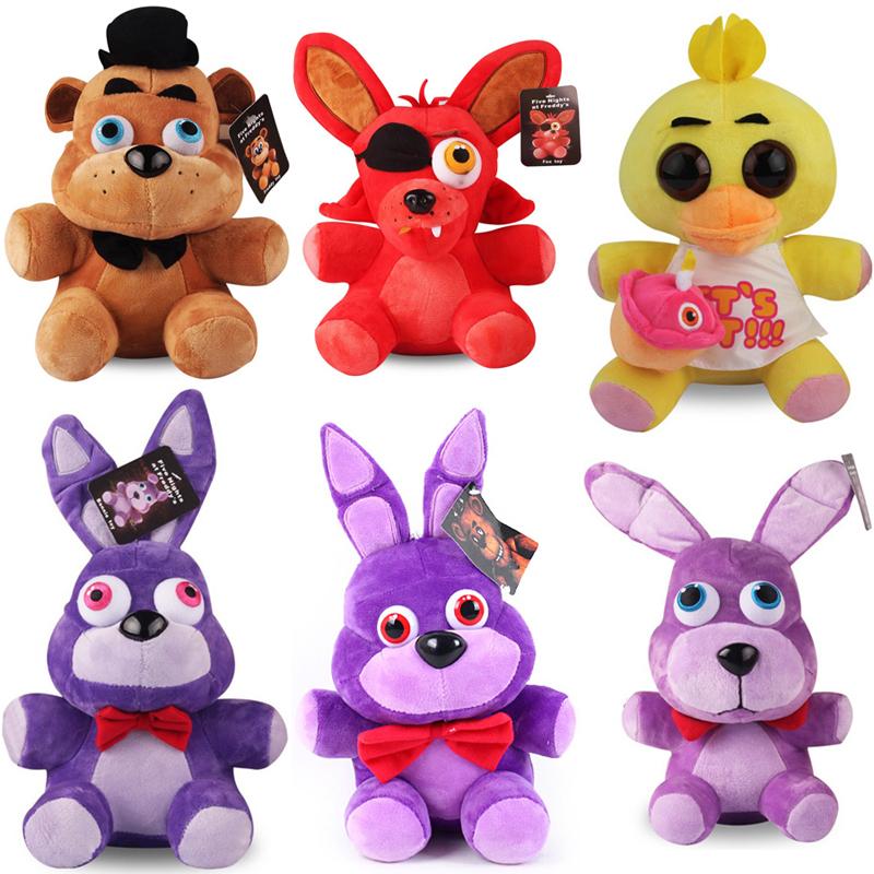 1825cm Five Fnaf Nights At Freddys Foxy Chica Bonnie Golden Freddy Toy Plush