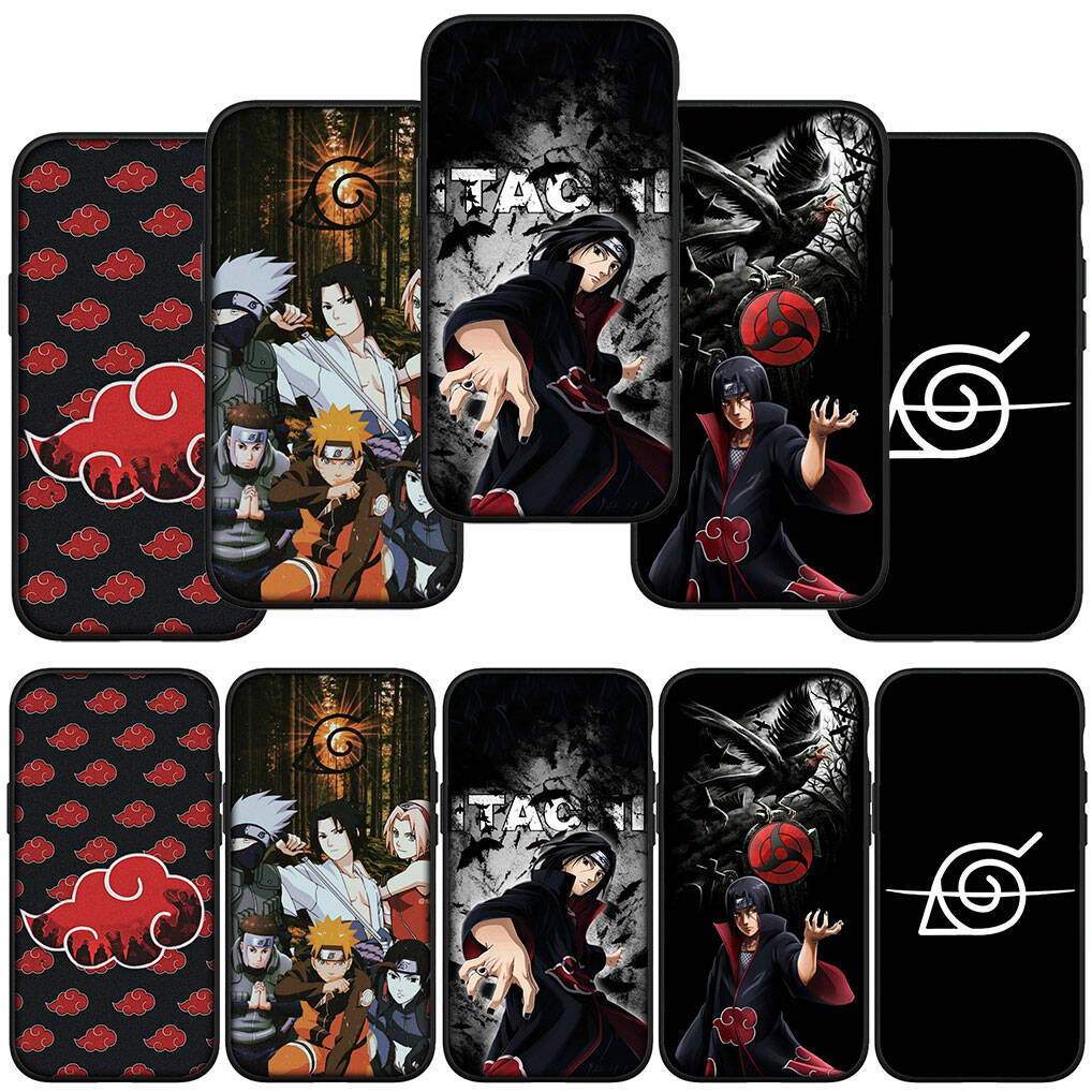 for Motorola Moto Edge 70 60 50 G54 G86 Samsung Galaxy S25 iPhone 17 16 15 Xiaomi Redmi Note 14 Pro Max Phone Case Naruto Akatsuki Itachi Uchiha Cover