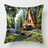 Decorazione soggiorno casa copricuscini Copricuscino decorativo stile pittura a olio vintage   federa   dmrbz--,(3)