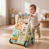 Allcomprehensive Baby Push Toy with Activity Board Interactive Wooden