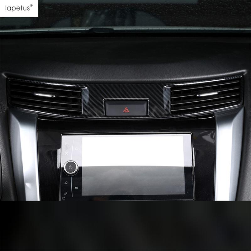 Side Air AC Vent Handle Bowl Gear Shift Head Cover Trim For Nissan Navara NP300 / Terra 2017 -  ABS Carbon Fiber Accessories