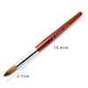 Acrylic Nail Brush Red Wood Handle Gel Builder Manicure Brush Nail Art Tools Nail Salon Size 8-24