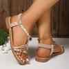 Fashionable Lightweight Large-size Beach Sandals for Women In Summer New Round Toe Comfortable Open-toe Casual Sandals