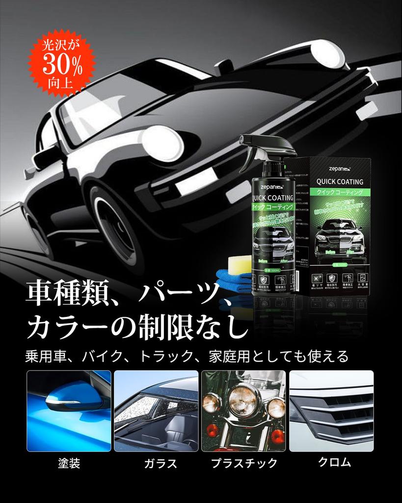Zepan car Glass Super Water Window For Stain Lasts 3 Quick Increases Glossiness of Painted 500ml Magic Hand Spray Wax Coating, Automotive, Repelent,