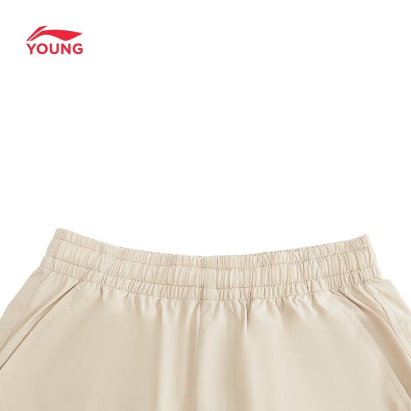 Li-Ning Kids' Straight Loose Cargo Seven-Point Pants
