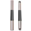 2 in 1 Silicone Lip Brush Concealer Brush Wooden Handle Portable Lipstick Lip Balm Applicator with Cap Makeup Brush Beauty Tools