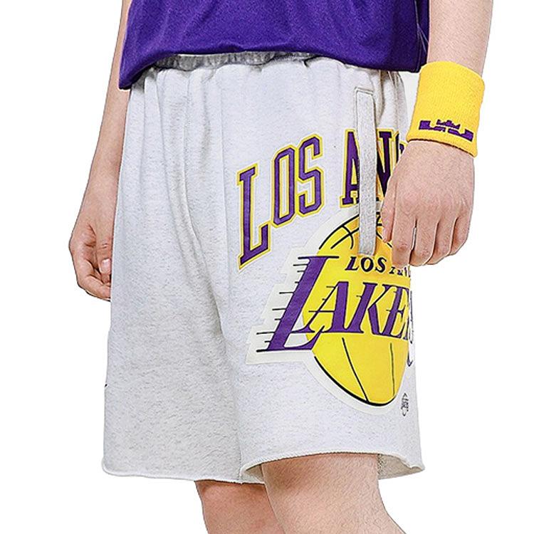 Nike Los Angeles Lakers Basketball Sports Casual Breathable Shorts Men Bottoms Light-Gray DB1956-051