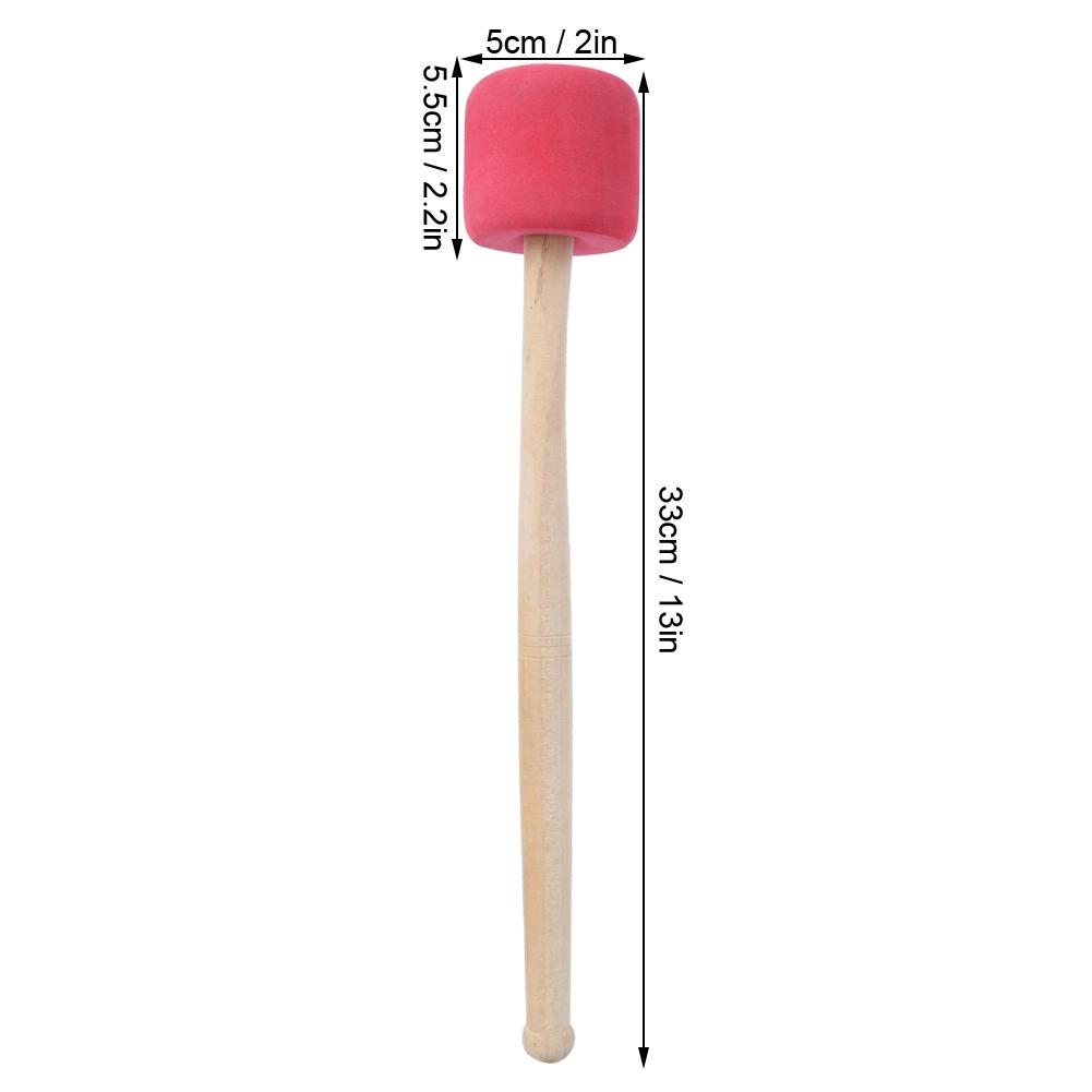 Bass Drum Mallet Stick for Drummer Bands Percussion Instrument Accessory Red