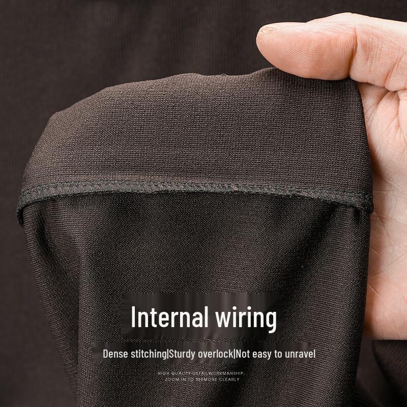 SHANSHAN Men's Faux Two-Piece Business Casual Long-Sleeve T-Shirt