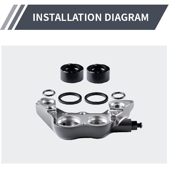 4 Piston Hydraulic Brake Repair Parts Upgrade kit Ceramic Piston Perfect Substitute for Shimano Brake Caliper 4-Piston M640 M810 M820 M7120 M8020