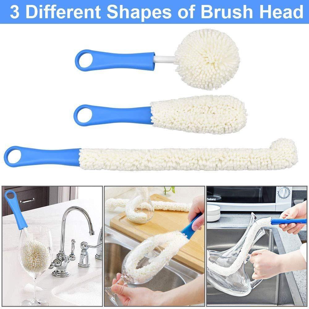 Flexible Household Cup Brush Soft Foam Water Cup Cleaning Brush New Cup Cleaning Sponge Kitchen