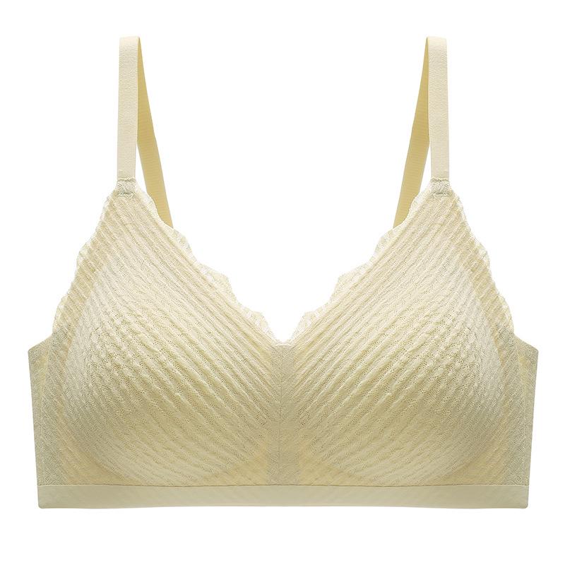 Seamless Wheat Ear Lace Bralette: No-Slip, No Steel Ring, Sexy Thin Suspender Design