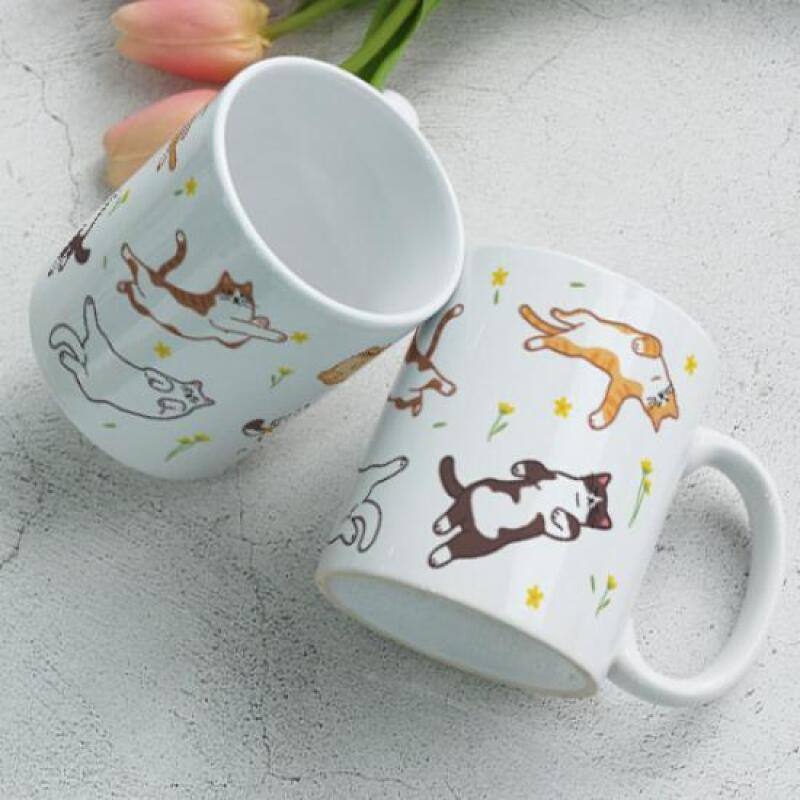 eh215-Design Mug 2p-Lazy Cat