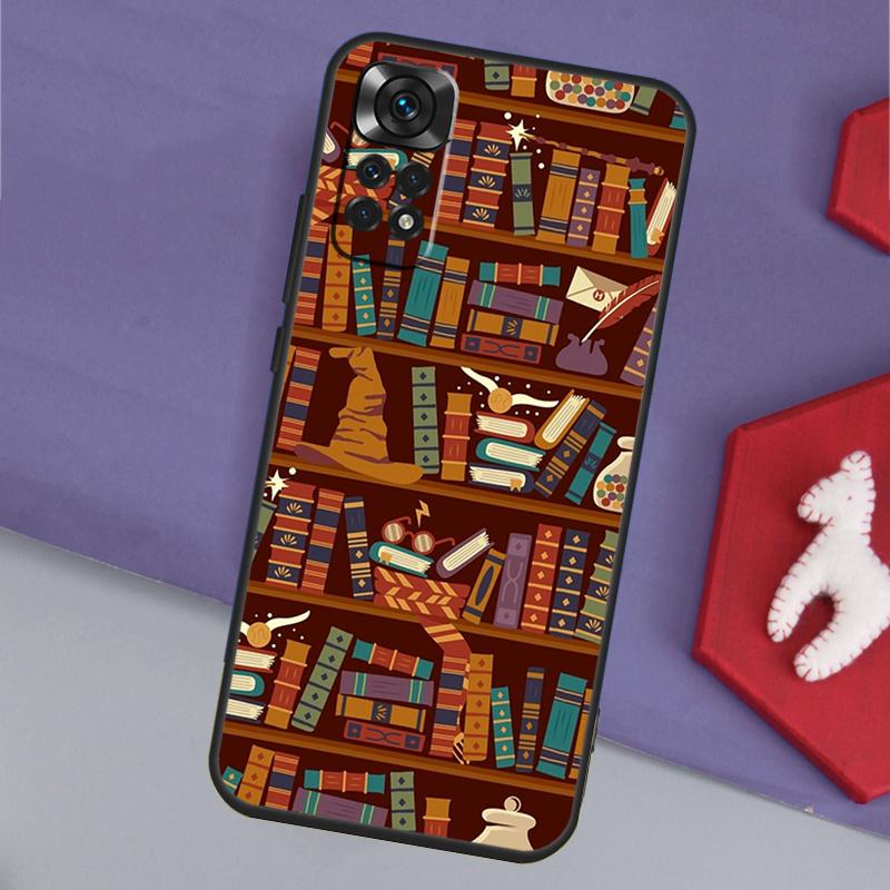 Library In Wonderland Funda For Xiaomi Redmi Note 14 13 12 11 Pro 9 10 9S 10S 11S 12S Redmi 14C 10C 12C 13C Case