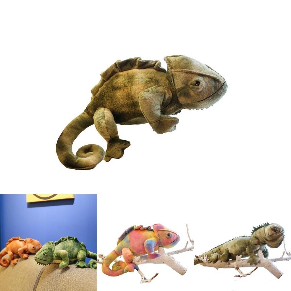 Realistic Lizard Plush Toy Super Soft Short Plush Material Color-changing Chameleon Doll Perfect Gift For Teens