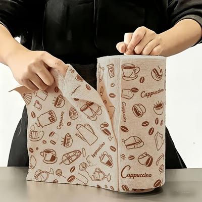 20 PEZZI/1 ROTOLO Panno Pulizia Multifunzione Assorbente Strappabile per Uso Domestico, Strofinaccio Cucina, Panno Pulizia Cucina Casa Strappabile