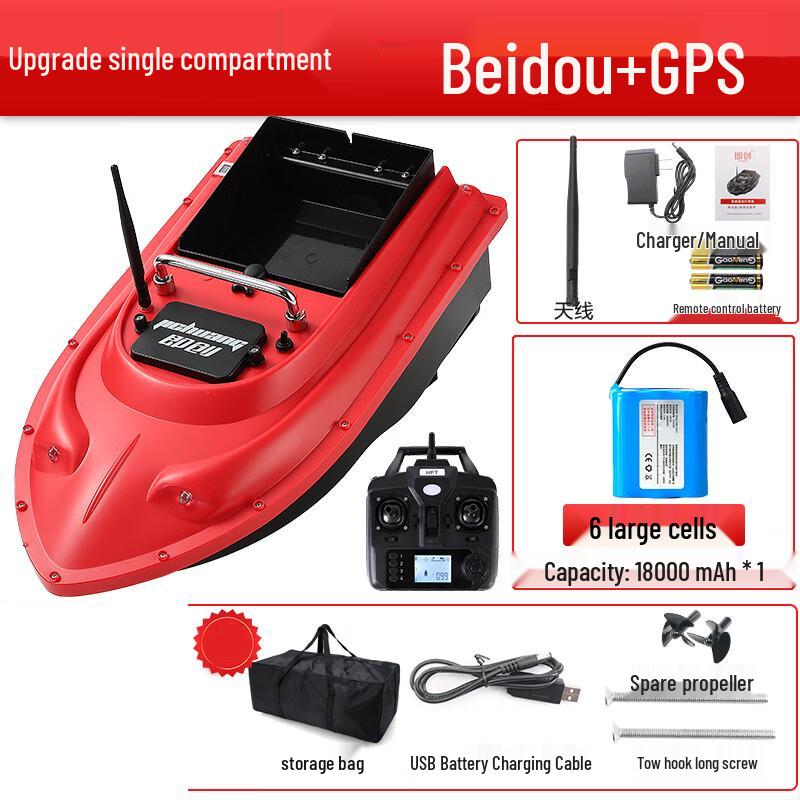 WEZHO Remote Control Fishing Bait Boat with Fish Finder