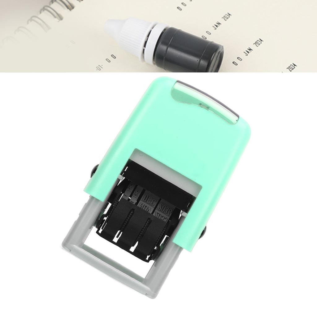25x2.8mm English Date Stamp Clear Stamping Quick Drying Date Stamp for Study Work Life