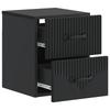 Wall Mounted Nightstand Black 34.5 X 33 X 40 Cm