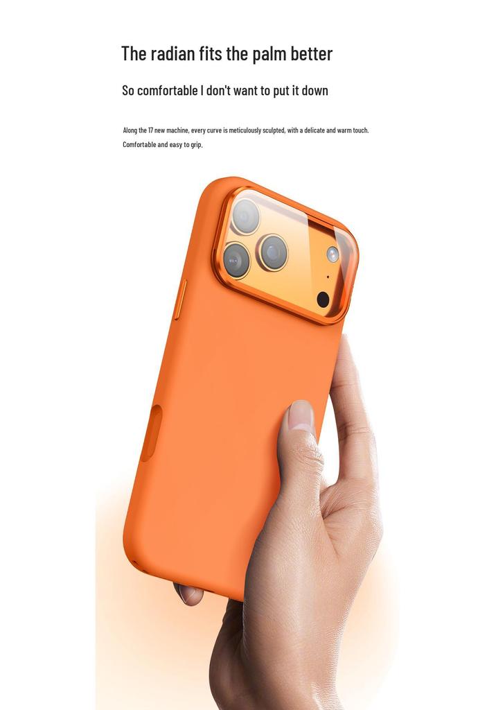 iPhone 17 Pro Max Magnetic Lens Holder Liquid Silicone Drop-Proof Case