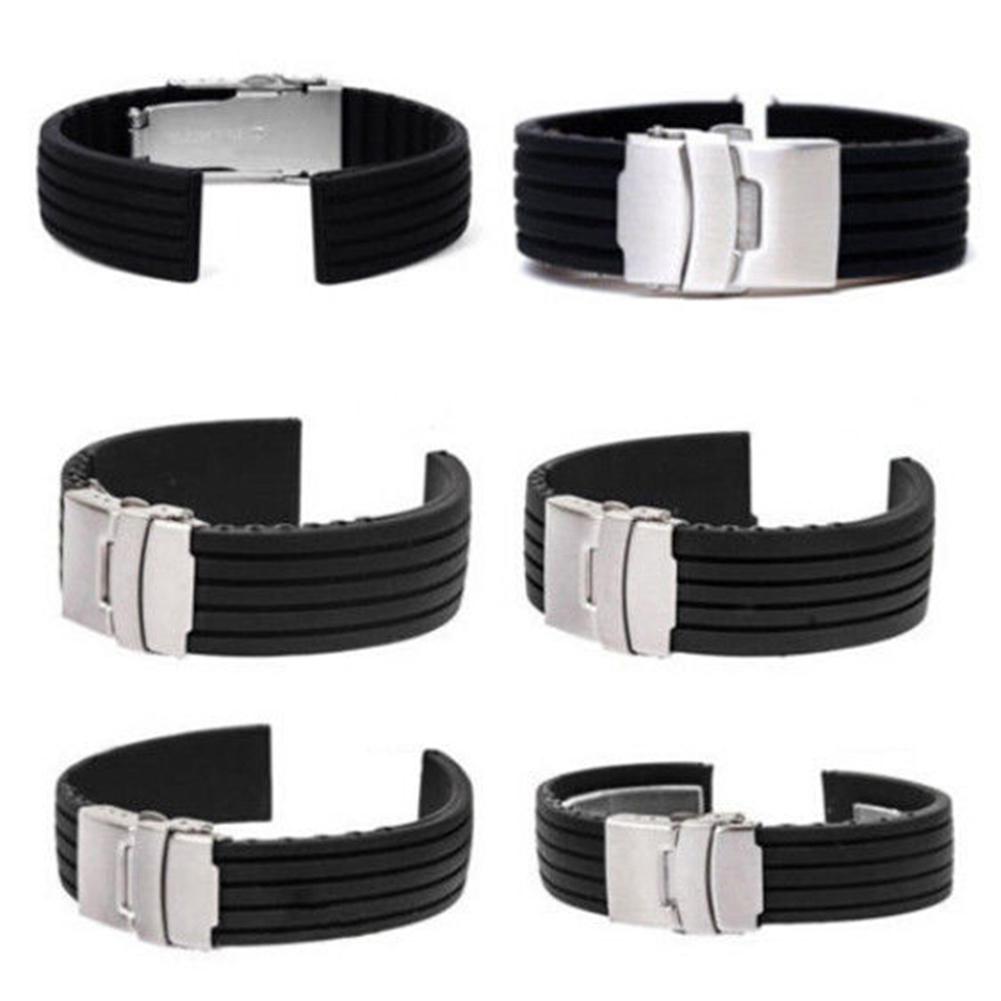 Boom Boom Fashion Replacement Silicone Band for Strap Men Women Wrist Watch 18/20/22/24mm Watch