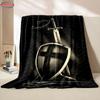 6Size Crusade Cross Templars Knight Flannel Blanket for Bed Bedroom Sofa Picnic,Throw Blanket for Cover Outdoor Leisure Nap Gift