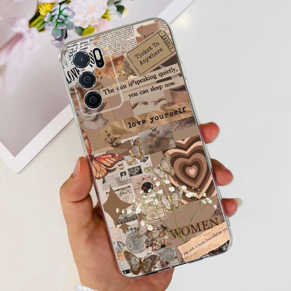 Für Oppo A16 A16s Hülle Stylische Bemalte Rückseite Weiche Dünne Handyhülle Für Oppo A16s OppoA16 s CPH2269 Hülle Fundas Bumper Schale