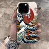 Sea Wave IMD Phone Case For Xiaomi 17 Pro Max 15 T Pro 14 13 12 TPro Mi 11 Lite 5G Shockproof Slim Protective Silver Frame Cover