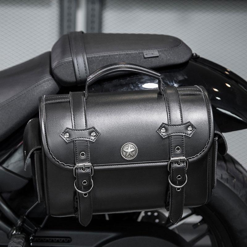 Motorcycle Black Universal SaddleBag Large Capacity Side Bags Storage Tool For Harley Waterproof Modified Bag