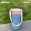 Thermosbekers 350ml Draagbaar Ontwerp met Handvat Lekvrij Geïsoleerde Tumblers Voor Sportschool Kantoor Dagelijks Gebruik