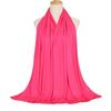 Ramadan Modal Cotton Jersey Hijabs For Woman Long Muslim Scarf Shawl Plain Soft Turban Tie Head Wraps For Women Islamic Clothing