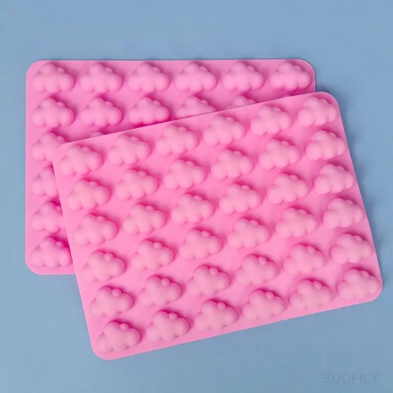 New 36 Cavity Clouds Silicone Mold Weather Shape DIY Baking Cake Chocolate Fondan Ice Cube Mold Handmade Soap Candle Decorations