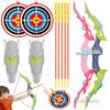 Bow and Arrow Toys with LED Light Up Archery Set for Children Outdoor Indoor Shooting Games Toys Included 10 Suction Cup Arrows