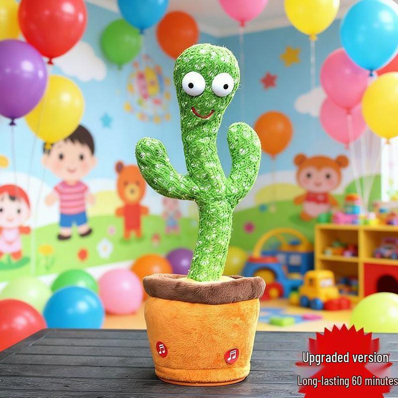Smart Cactus Toy: Talking, Singing, and Dancing Educational Doll for Kids