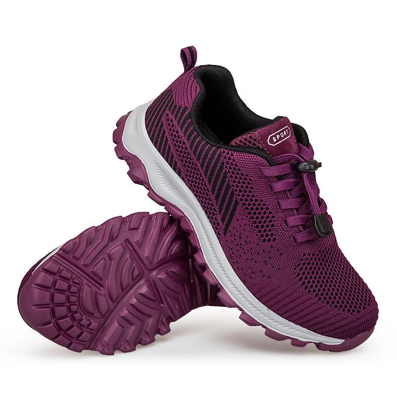 Lightweight and breathable mid-breathable health shoes non-slip soft-soled mother shoes sports and leisure walking shoes