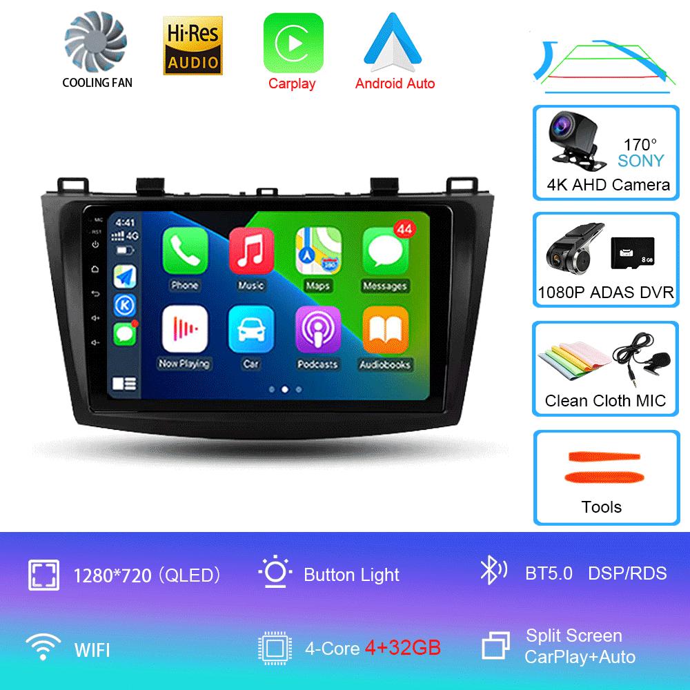 Android 14 Car Radio For Mazda 3 II For Mazda3 BL 2009 - 2013 Multimedia Video Player Navigation Stereo GPS No 2din 2 Din Dvd
