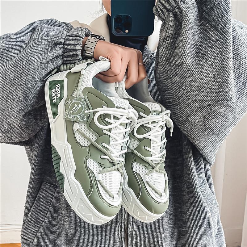 

Мужская обувь 2024 новая летняя дышащая сетка нишевый дизайн кеды универсальная повседневная спортивная молодежная трендовая обувь 44