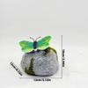 Simulation Stone Solar Butterfly Stone Lamp LED Light Imitation Stone Shape Outdoor Garden Landscape Light Butterfly
