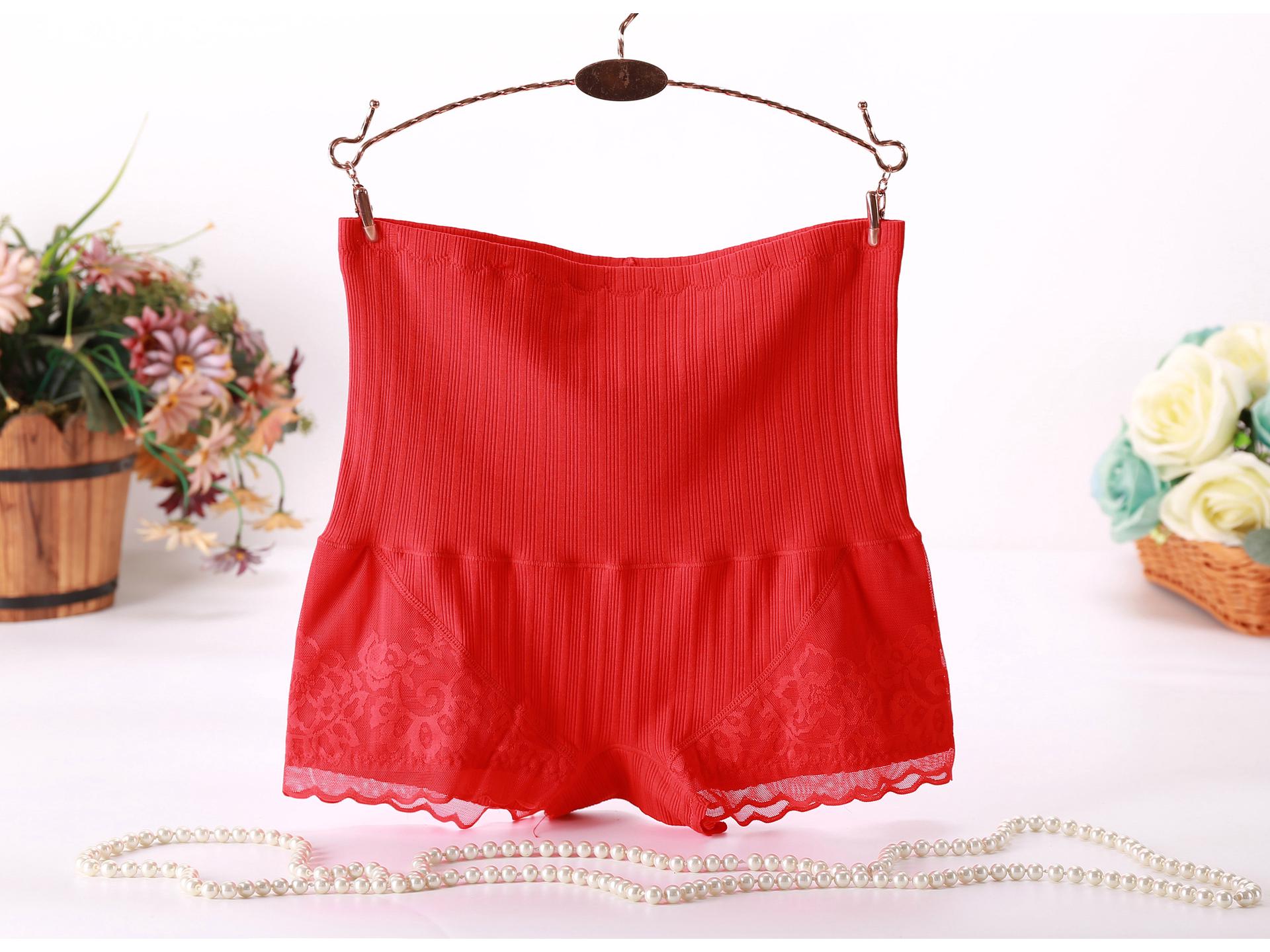 

Женское хлопковое утягивающее белье с высокой талией, послеродовые шорты с утягивающей талией, защитные боксеры 805# One Size [120-180 Jin]