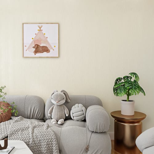 VEELIKE Wood Grain Wallpaper Stickers, Solid Milky White and Beige, 40cm x 3m, Waterproof, Heat-Resistant, Stain-Resistant, Oil-Resistant, Cupboard Co