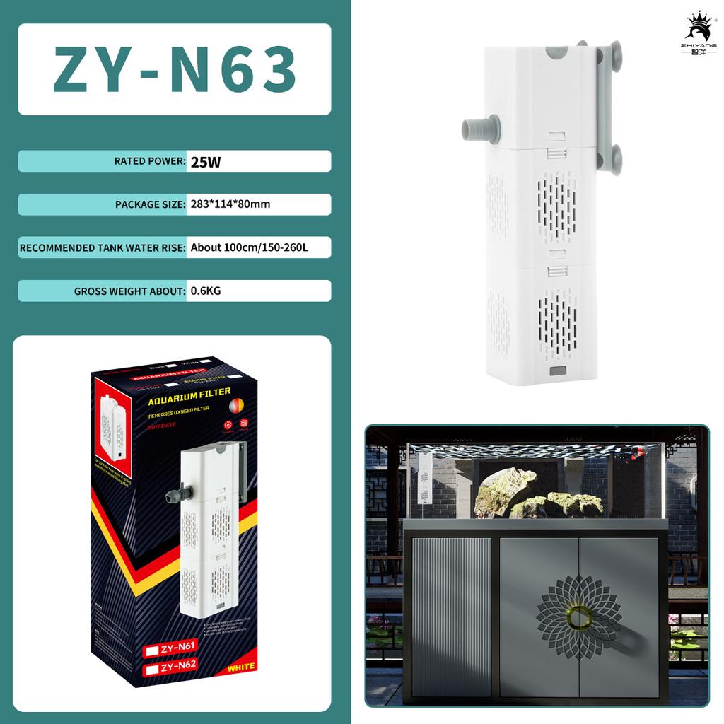 Oxygen Air Fish Tank Filter Aquarium Filter Pump Fish Tank Pump 110V 220V Water Pump Aquarium DIY Box Sponge Bacteria Ball Ring