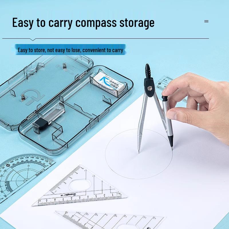 Guangbo H05423 Multi-functional 7-Piece Compass Set with Scales for Students