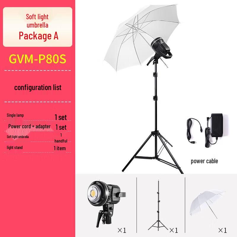 GVM 80W LED Photography Fill Light Kit