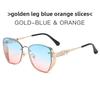 Polyhedron Sunglasses Uv400 Sunglasses For Fashionable Summer Wear